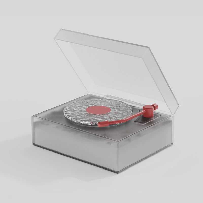 Retro Vinyl Bluetooth Speaker with Water Ripple Light