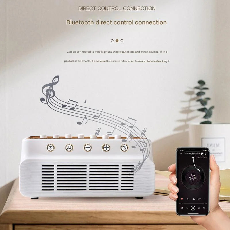 Retro White Noise Sound Machine & Bluetooth Speaker - 8