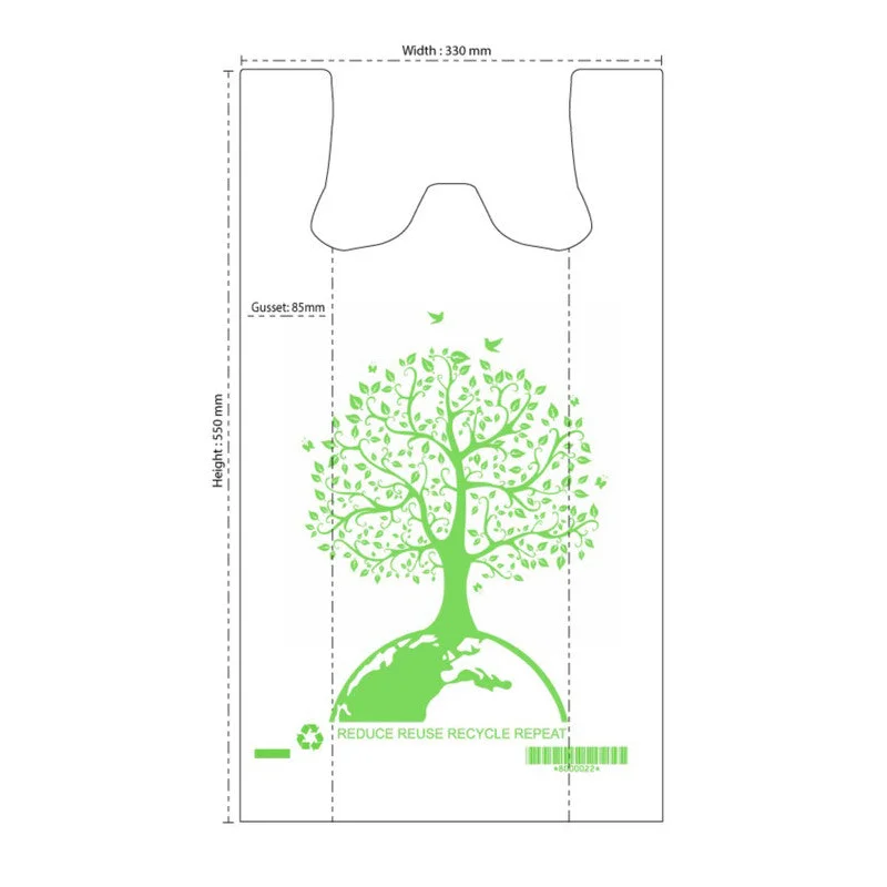 Reusable Carry Bags Eco Plastic Bags Wholesale Printed