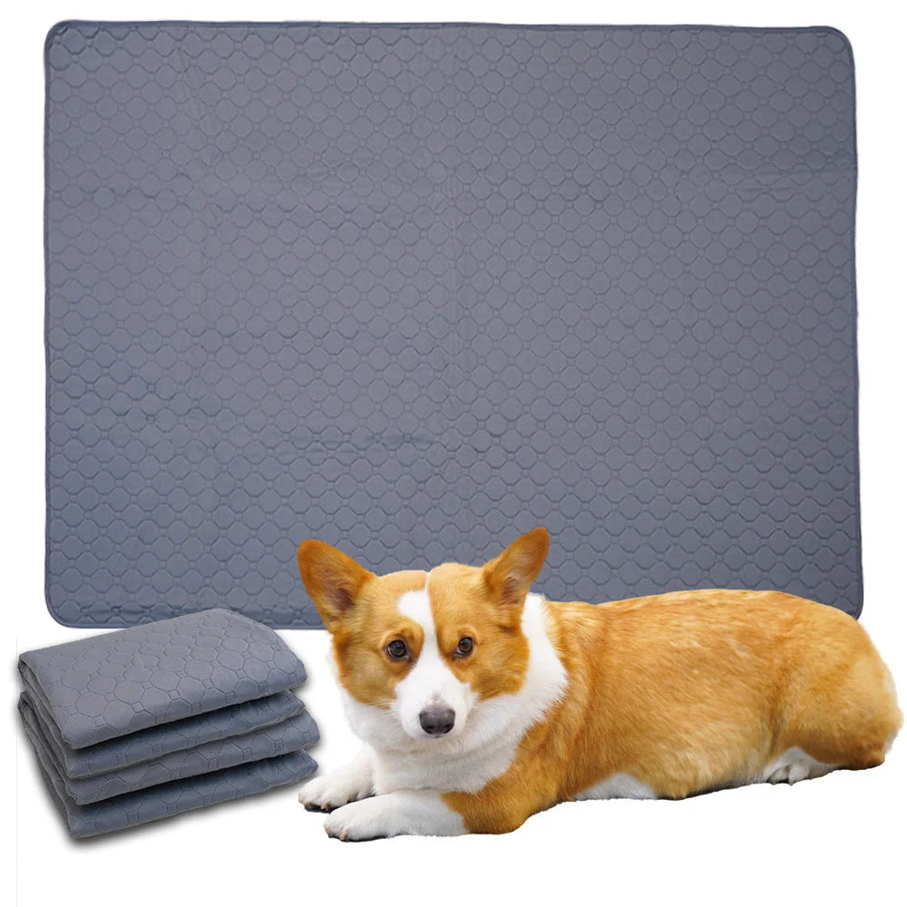 Reusable Pet Training Pads - 4-Layer Waterproof & Absorbent