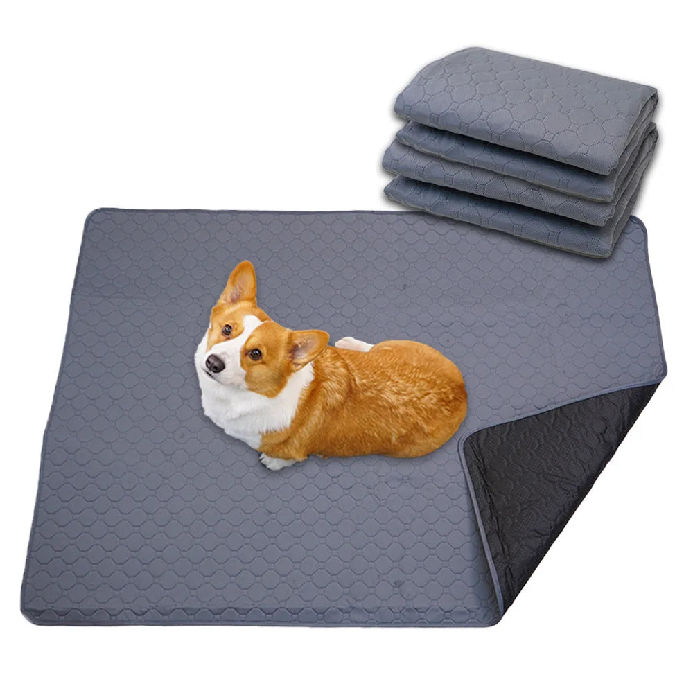 Reusable Pet Training Pads - 4-Layer Waterproof & Absorbent