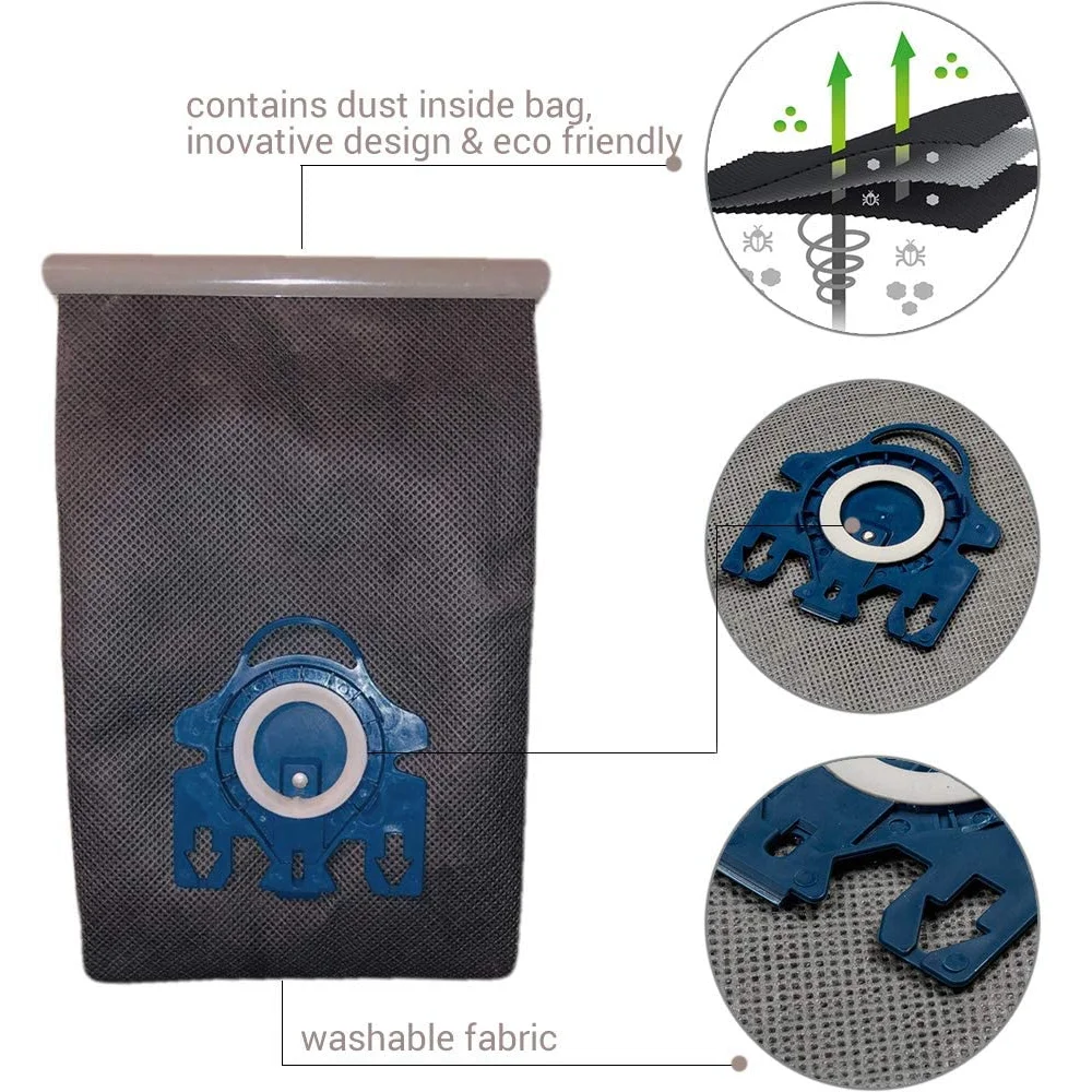 Reusable vacuum cloth with fabric finish and stitched edge detail