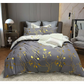 Reversible Design White Duvet Quilt Cover Set Queen Size