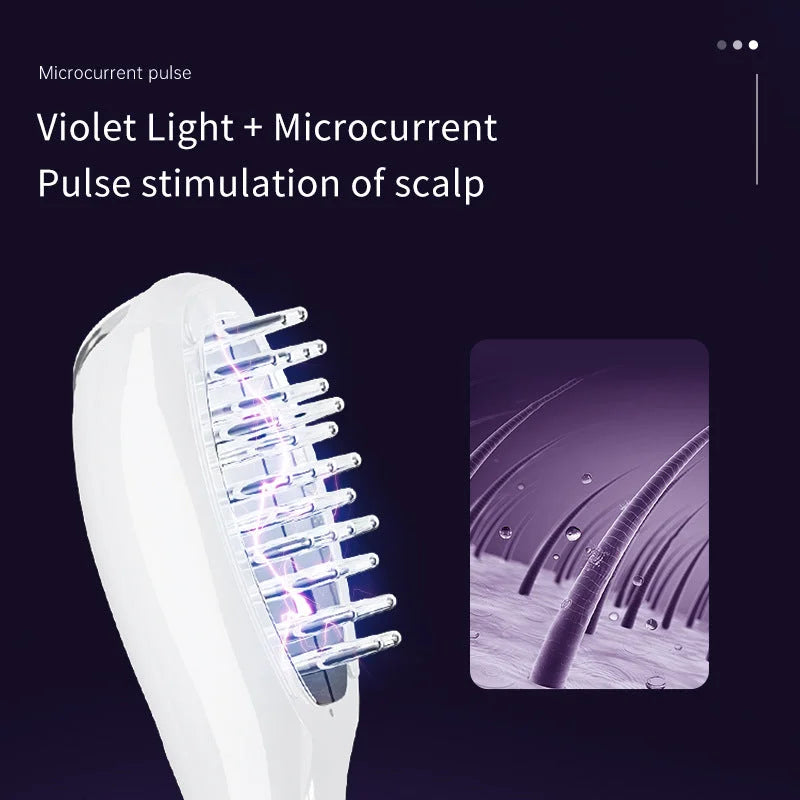 Revitalizing LED Hair Growth Comb: EMS Microcurrent Red &