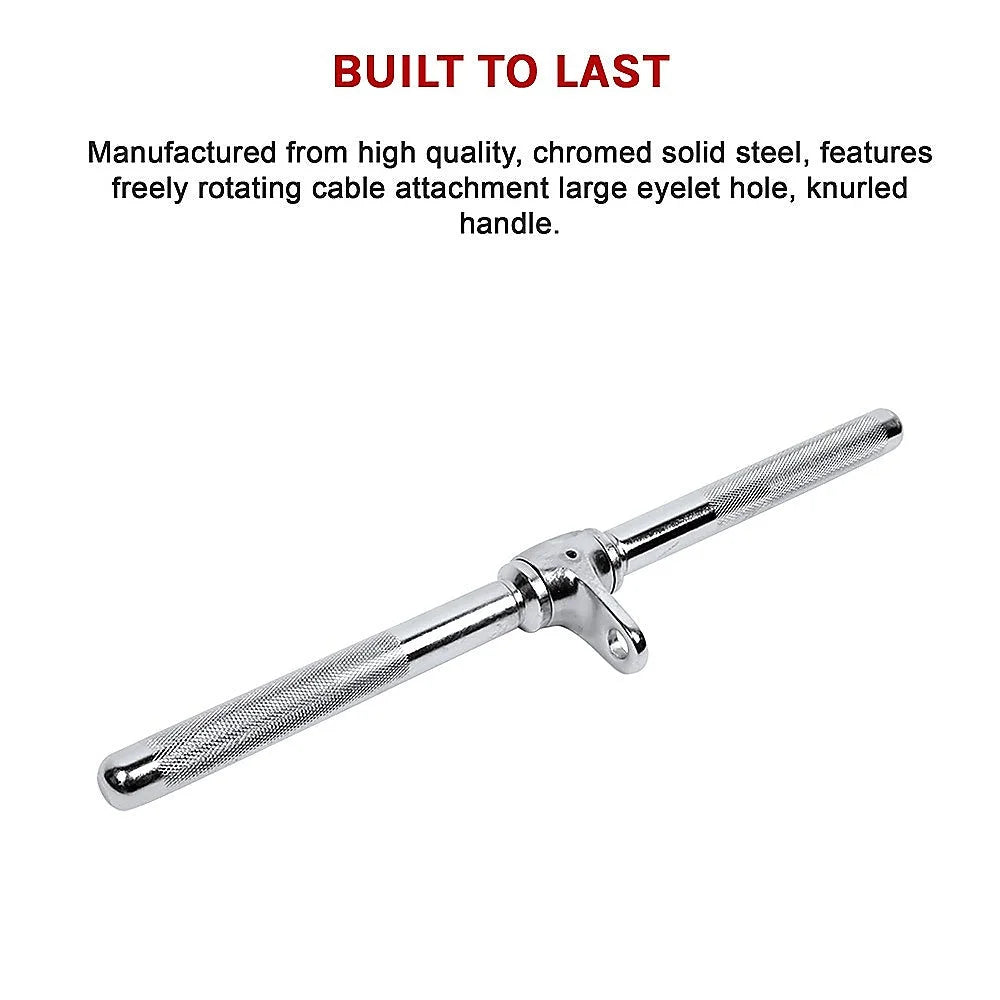 Revolving Straight Bar Cable Attachment - Fitness