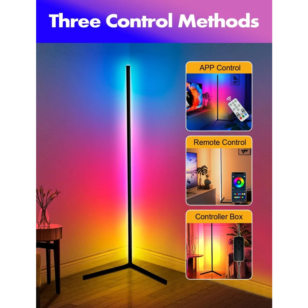 RGB LED Floor Lamp - Smart Modern Stand Light - Occasions