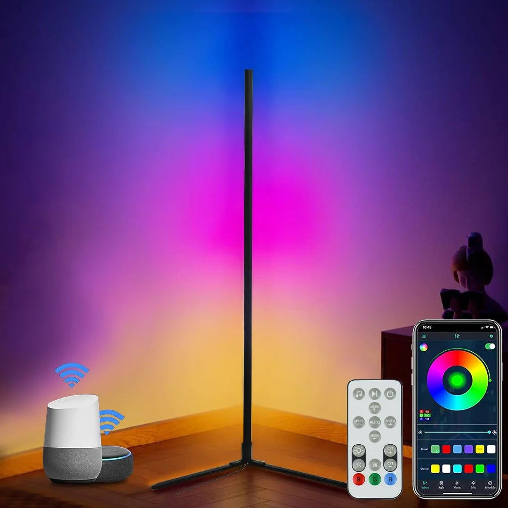 RGB LED Floor Lamp - Smart Modern Stand Light - Occasions