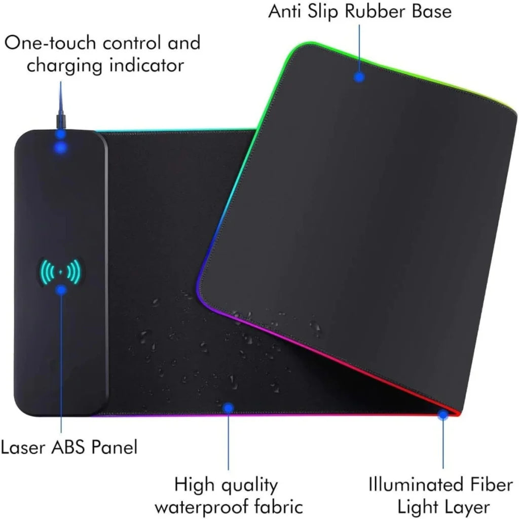 RGB Wireless 15W Oversized Charger Mouse Pad 800x300 MM