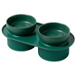 Ribbed Ceramic Double Pet Bowl Set of 24 - 3PC Pink - Pet