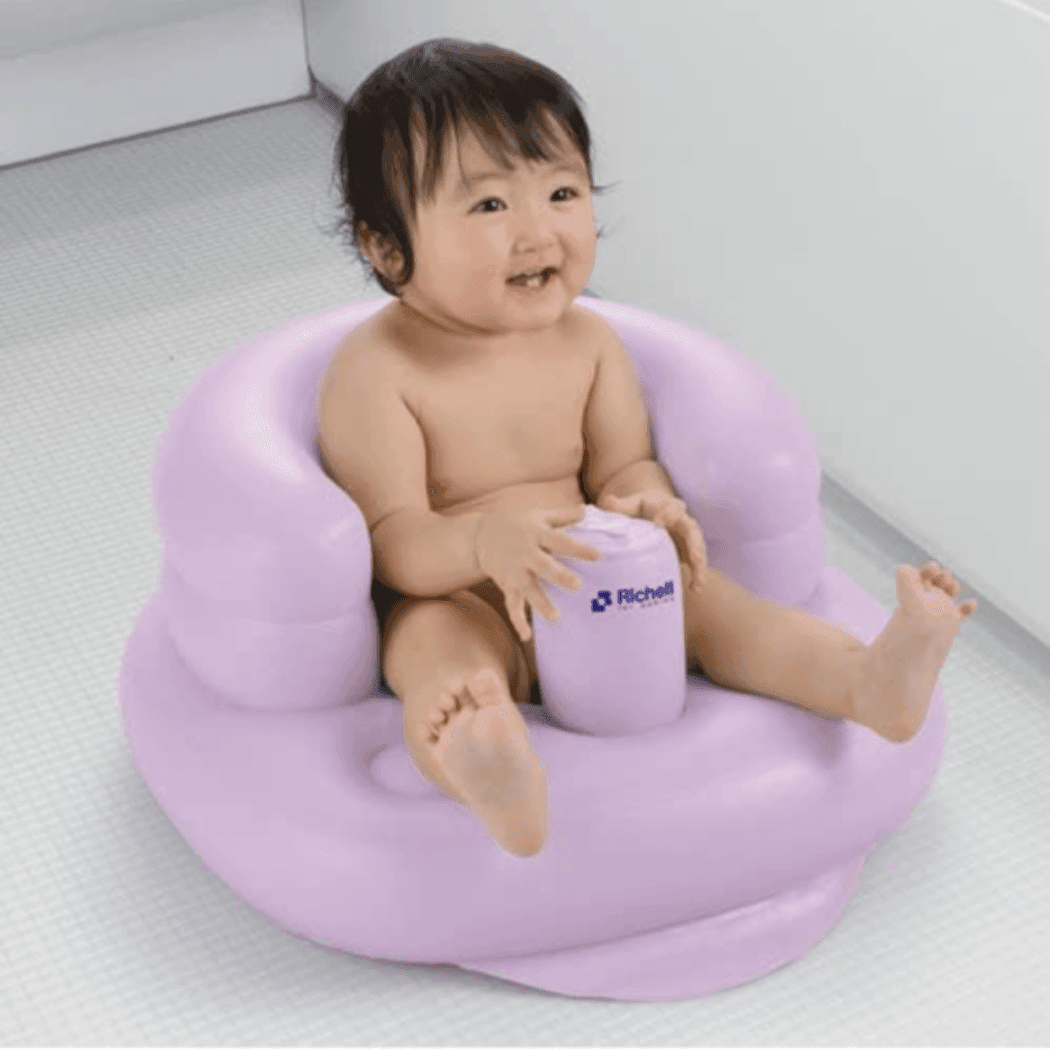 Richell Inflatable Soft Baby Chair Purple