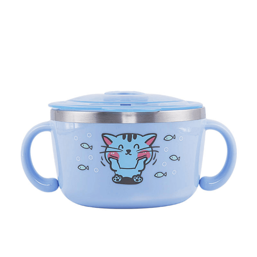 Richell Stainless Steel Bowl 480ml Blue