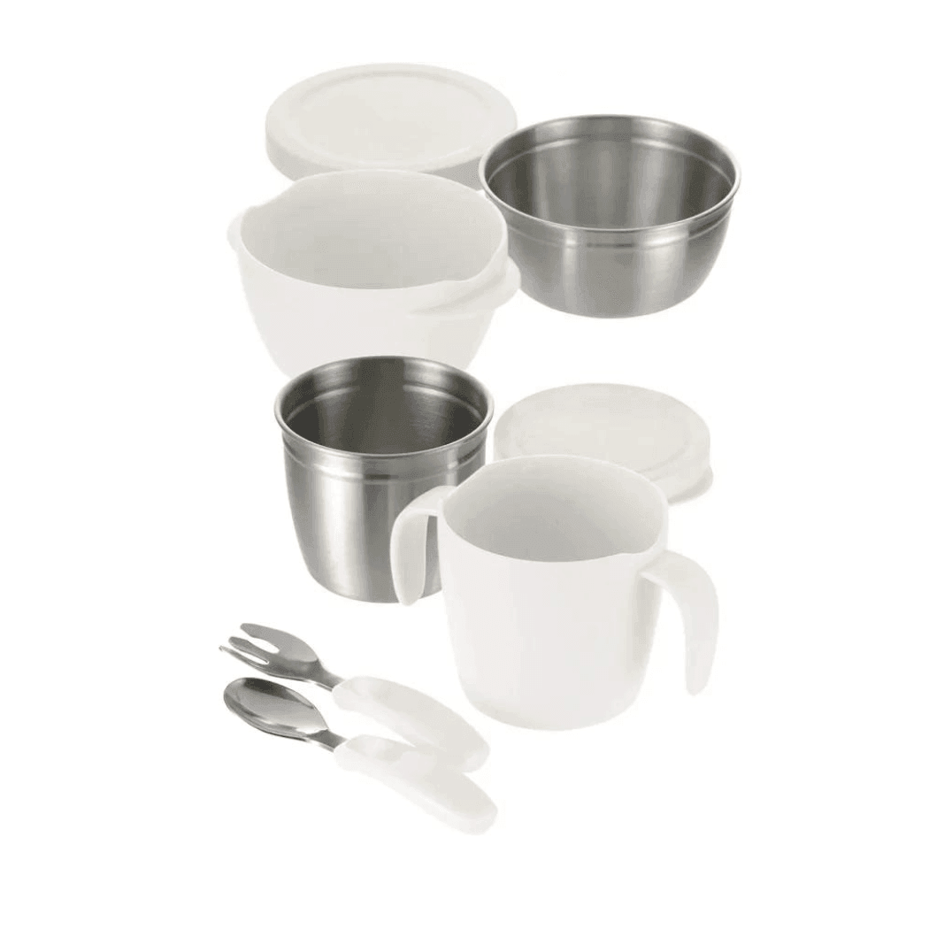 RICHELL TLI Stainless steel Feeding Set Blue