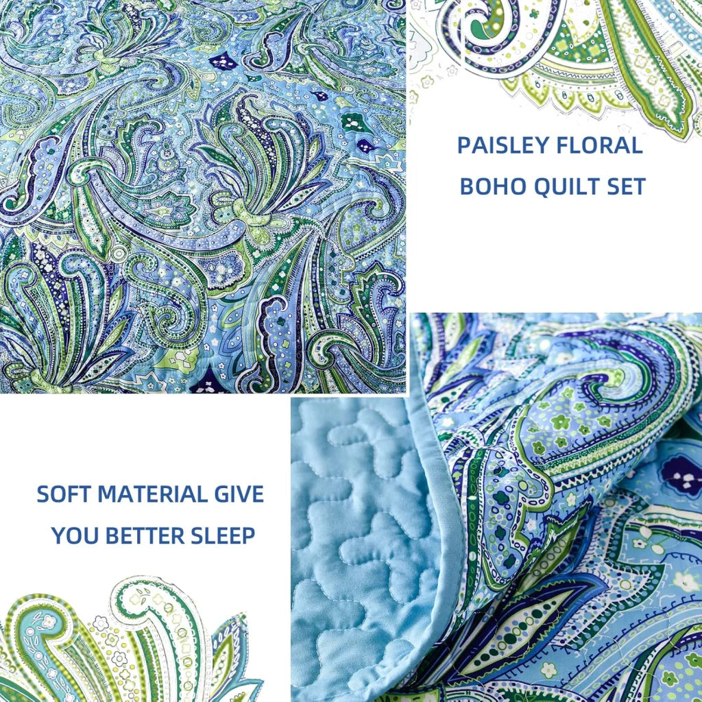 Richly Textured Quilted Coverlet & Pillowcases Set