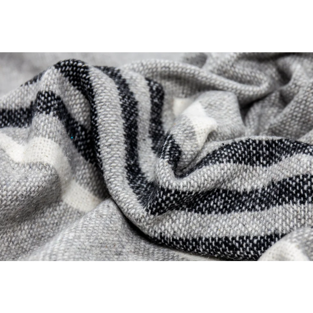 Richmond Throw - Reclaimed Wool Blend - Grey
