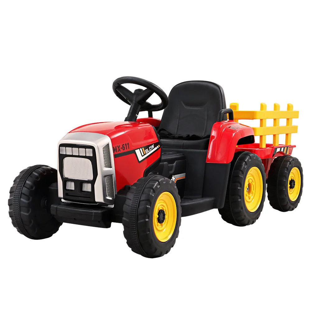 Ride On Car Tractor Toy 12V Battery Child Toddlers Red