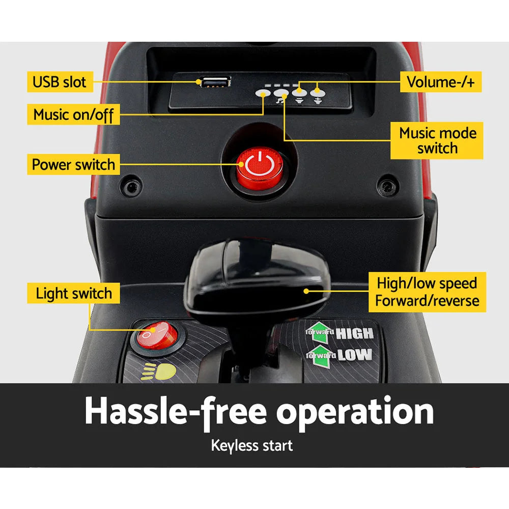 Ride On Car Tractor Toy 12V Battery Child Toddlers Red