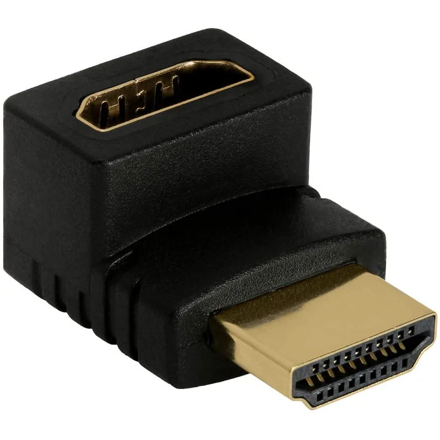 Right Angle 270 Degree HDMI Male to Female Plug Play