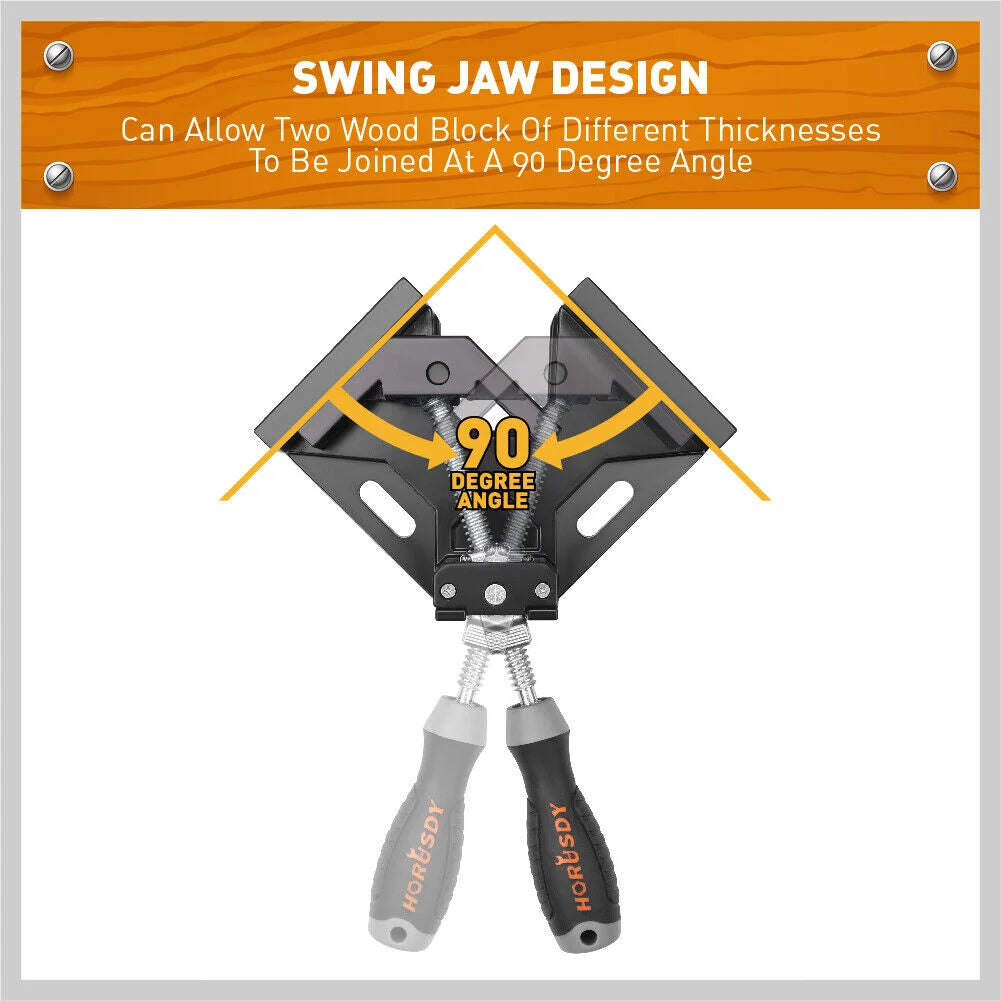 Right Angle Clamp Quick 90° Corner Vise Woodworking Welding