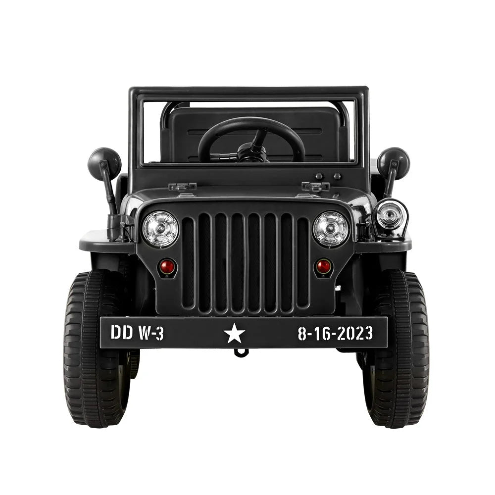 Ride car jeep with military off road toy
