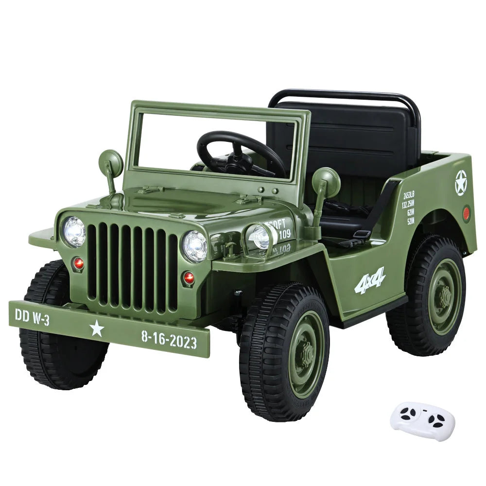 Rigo Kids Ride On Car Jeep Military Off-Road Toy