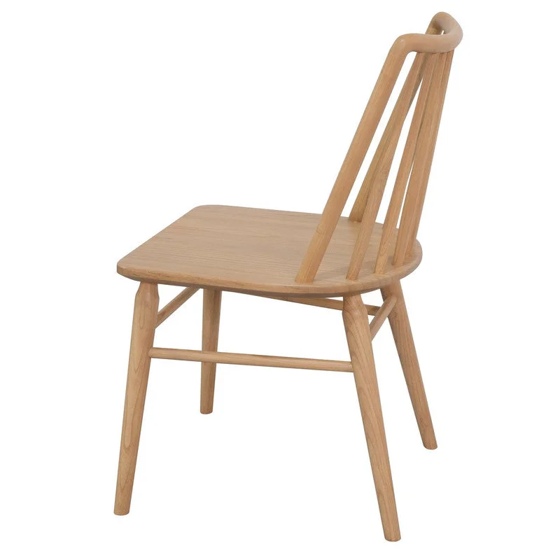 Riviera Solid Oak Dining Chairs Set of 2 - Natural