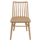 Riviera Solid Oak Dining Chairs Set of 2 - Natural