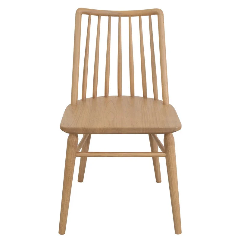 Riviera Solid Oak Dining Chairs Set of 2 - Natural