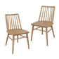 Riviera Solid Oak Dining Chairs Set of 2 - Natural