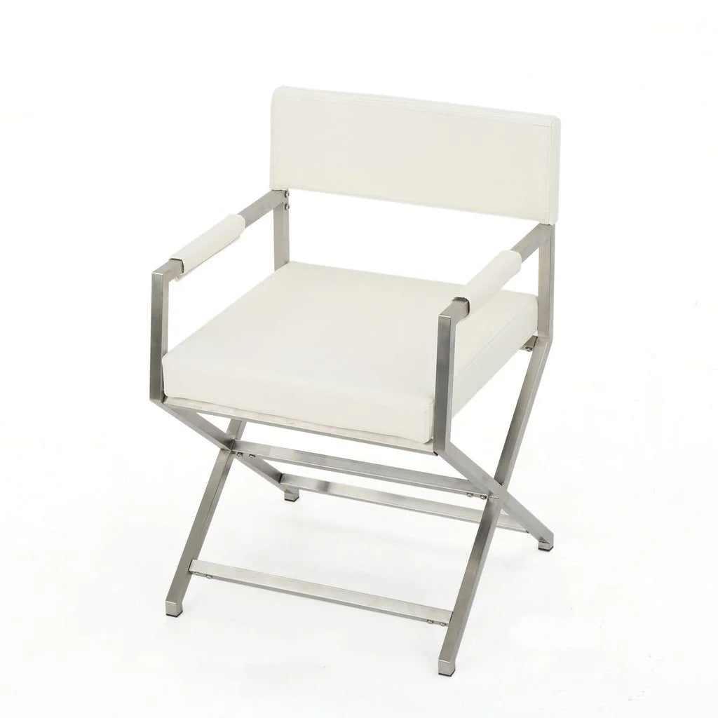 Rocklin Steel & Bonded Leather Director chair Armchair