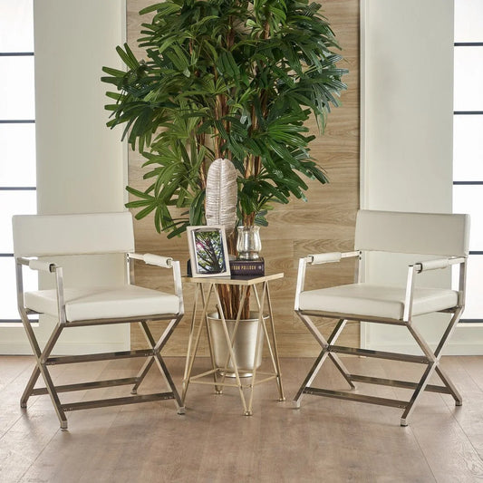 Rocklin Steel & Bonded Leather Director chair Armchair