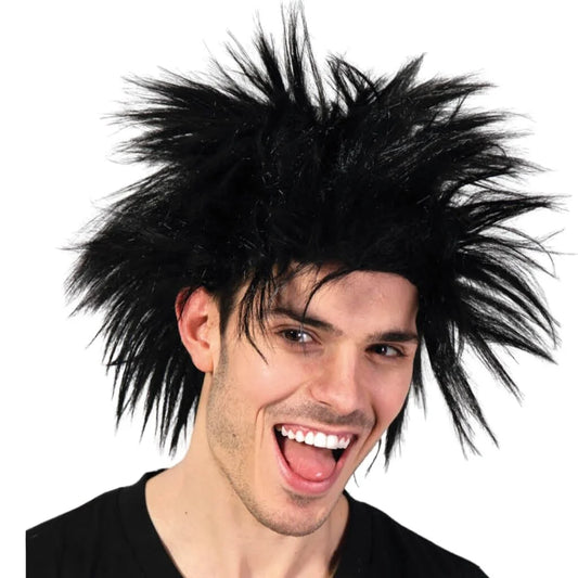ROCKSTAR WIG Punk Costume Party Fancy Spiky Hair Disco