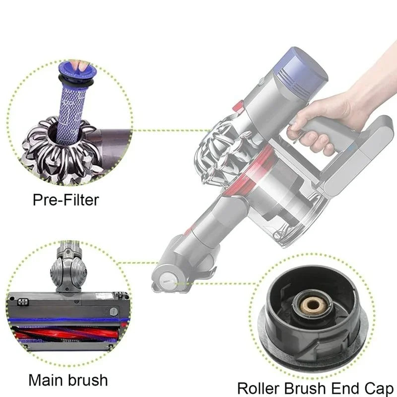 Roller Bar Brush Head for Dyson V6 Dc59 Dc62 Sv03 Vacuum
