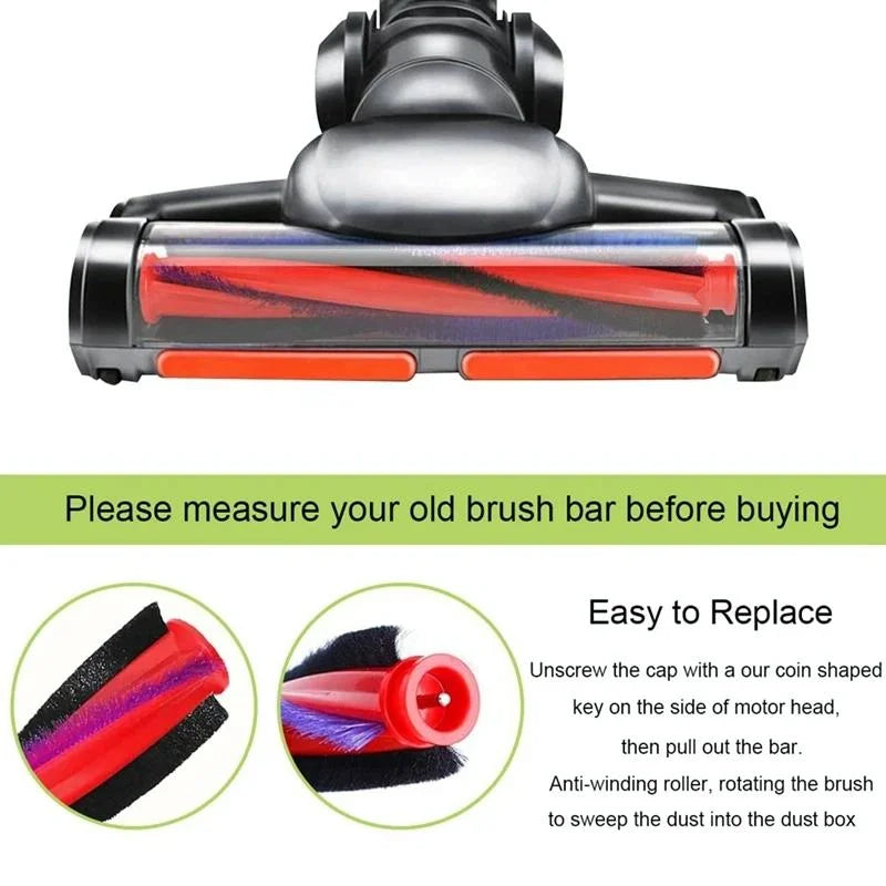 Roller Bar Brush Head for Dyson V6 Dc59 Dc62 Sv03 Vacuum