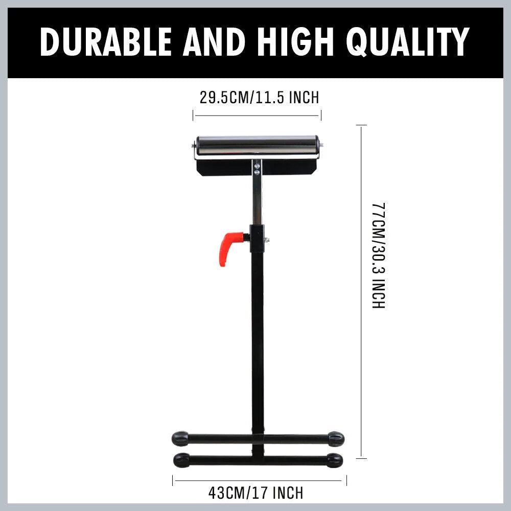 Roller Support Stand Foldable Adjustable Bench Holder Heavy
