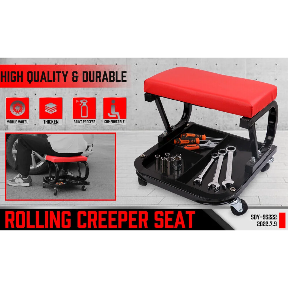Rolling Creeper Seat HORUSDY Workshop Mechanic Stool Garage