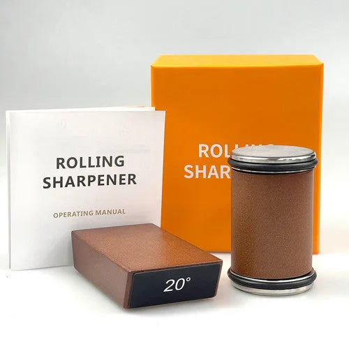 Rolling Knife Sharpener Kit for Straight Edge Roller Knife