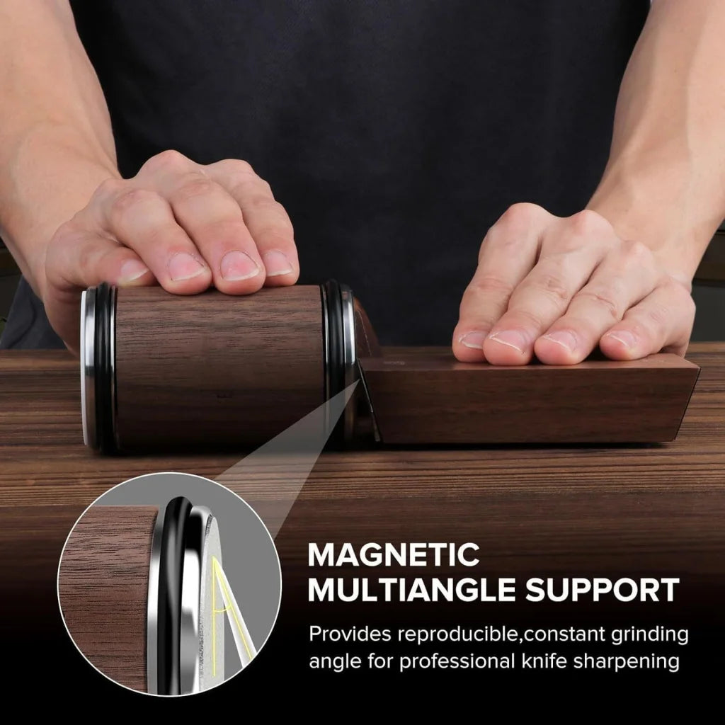 Rolling Knife Sharpener Kit for Straight Edge Roller Knife