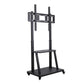 Shelf with rolling tv stand w adjustable