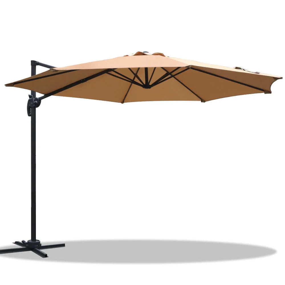 Roma Outdoor Umbrella, Beige