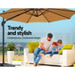 Roma Outdoor Umbrella, Beige