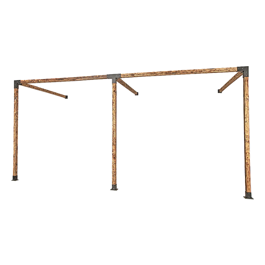 Roof Pergola Gazebo Shed - Matte Black Steel Brackets DIY