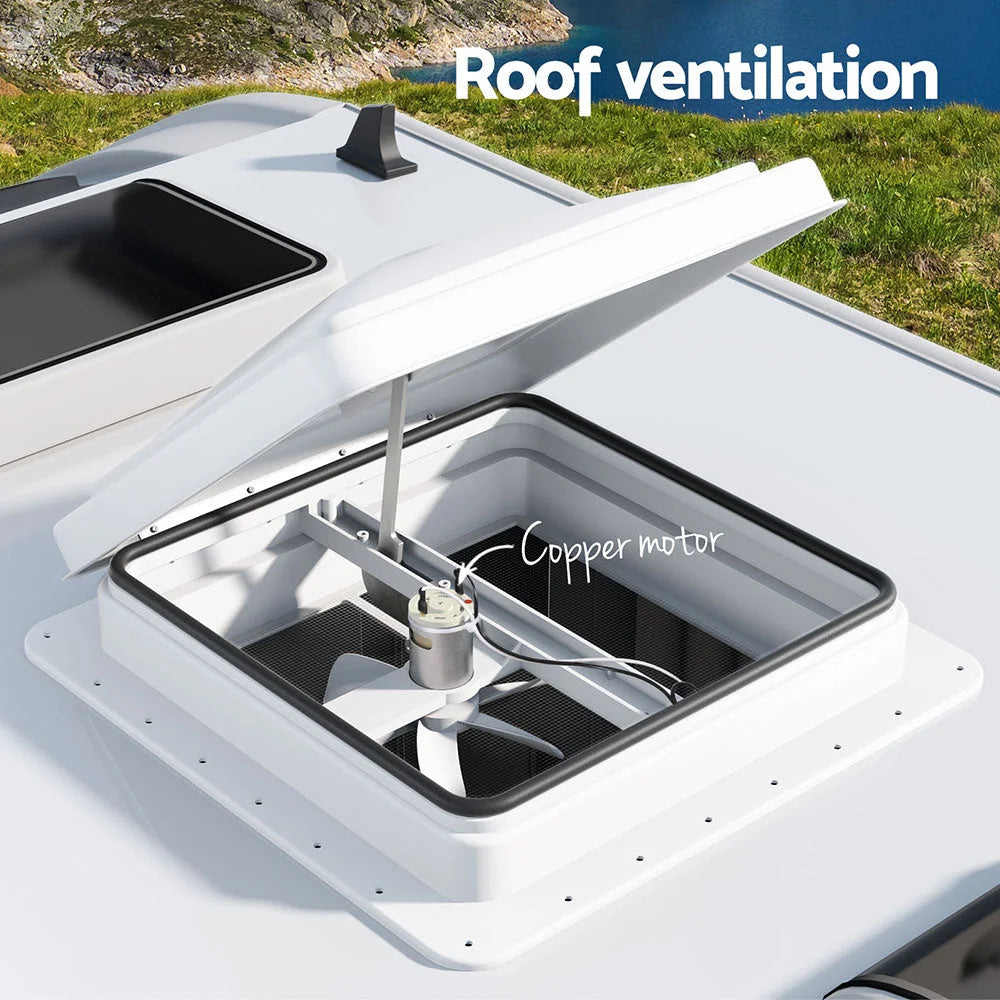 Roof Vent Fan Air Exhaust Hatch 12V RV Motorhome Camper