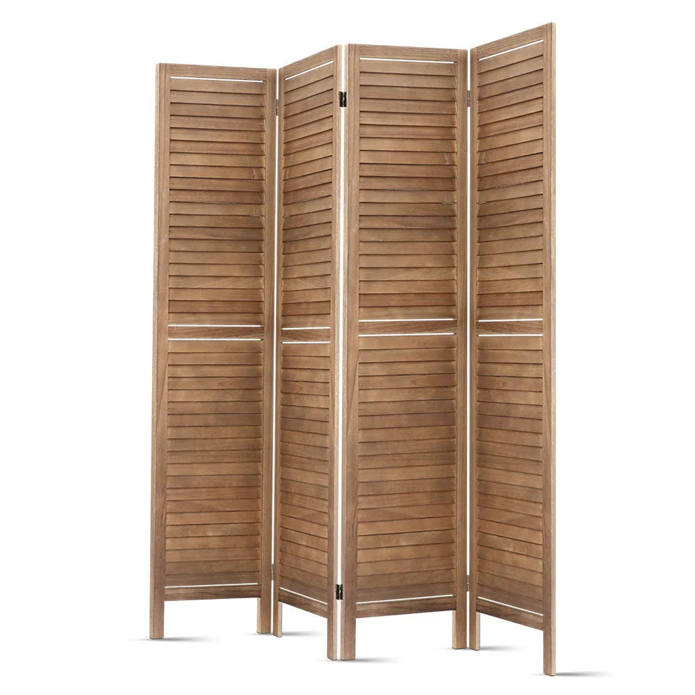 Room Divider 4‑Panel Privacy Screen Foldable Partition
