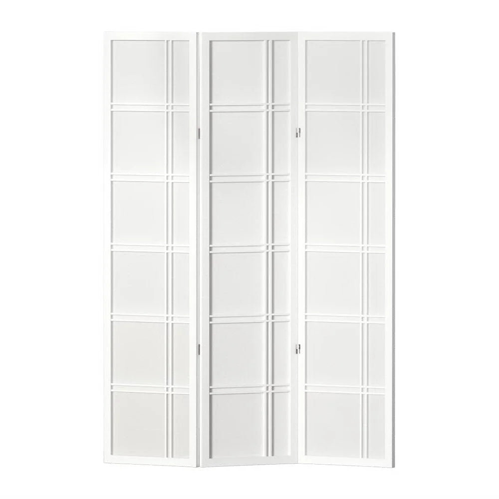 Room Divider Screen 3 Panel 132x179cm - Nova White