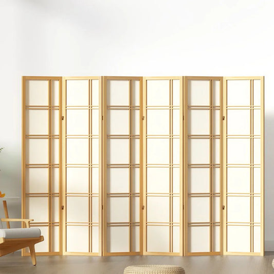 Room Divider Screen 6 Panel 265x179cm - Nova Natural