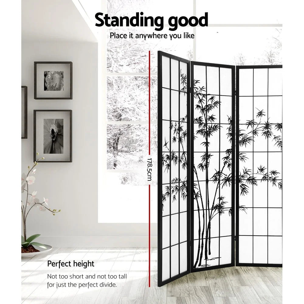 Room Divider Screen 8 Panel Privacy Dividers Pine Wood