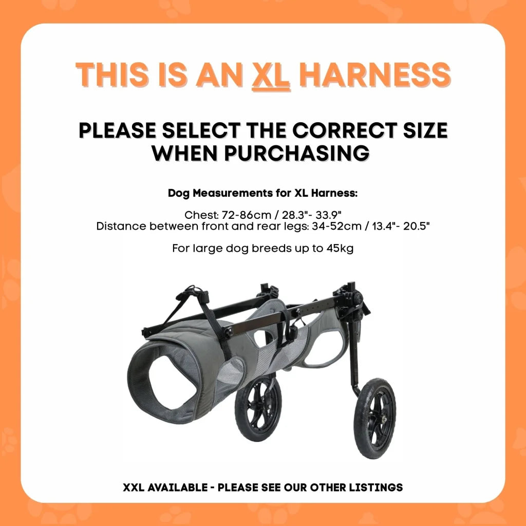 Rooster Farms Large Dog Wheelchair XL Harness - Adjustable