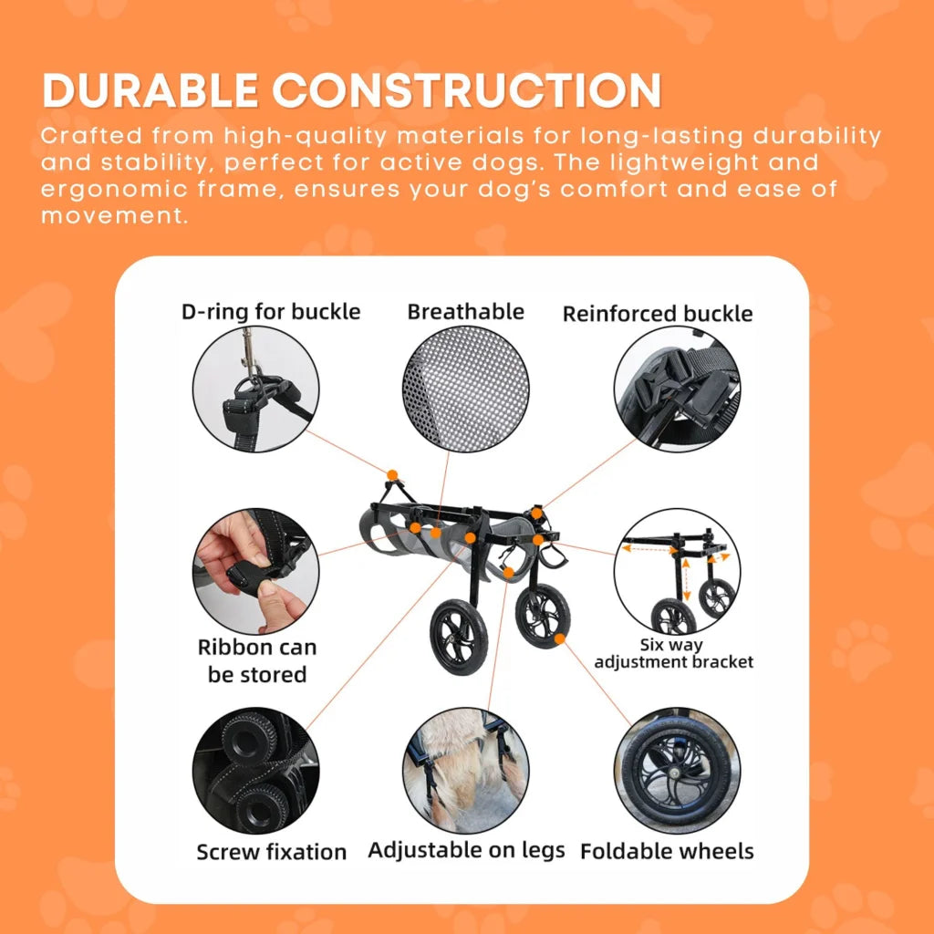 Rooster Farms Large Dog Wheelchair XL Harness - Adjustable