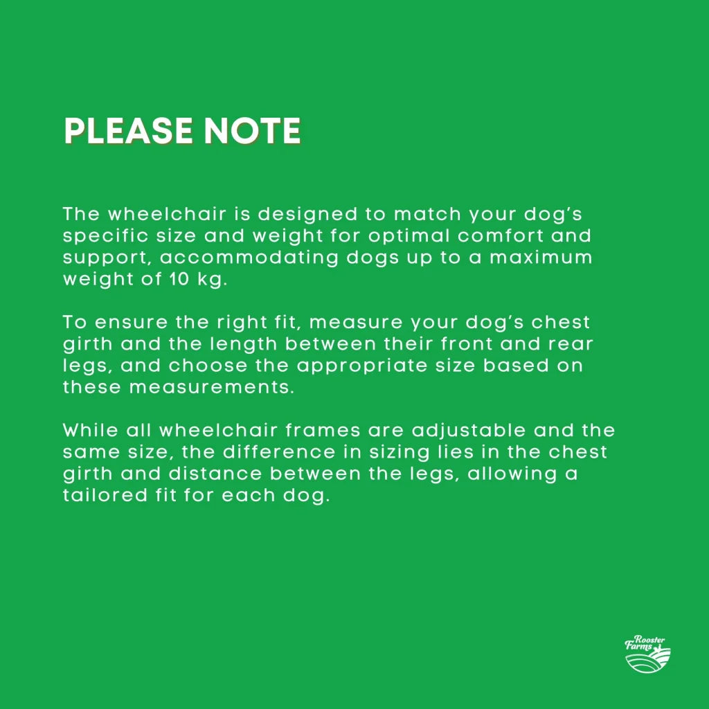 Rooster Farms Little Dog Wheelchair Small Harness