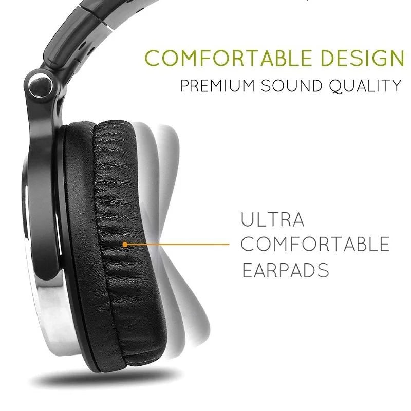 Rose Gold Head-Mounted Wired Headphone With Noise Reduction